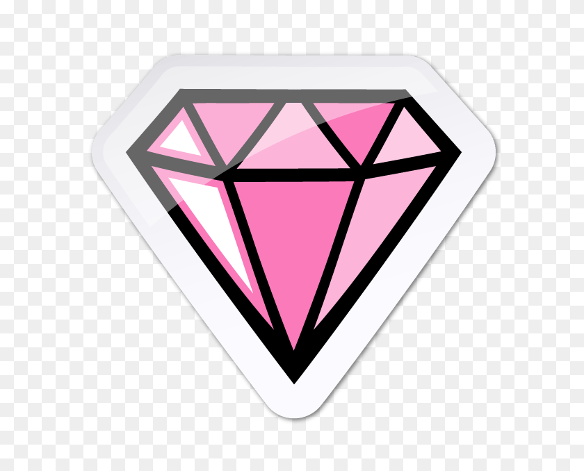 618x618 Stickerpop Ooops - Pink Diamond PNG