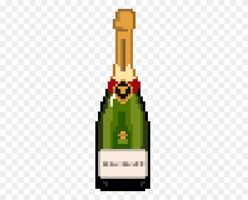 618x618 Stickerpop Pixel Emoji - Champagne Emoji PNG