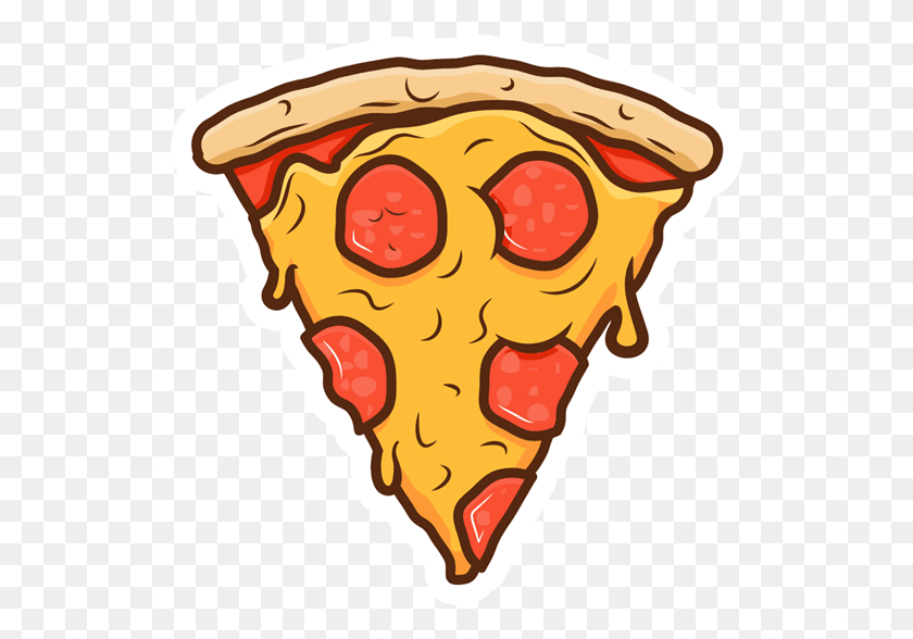 528x528 Stickers - Slice Of Pizza PNG