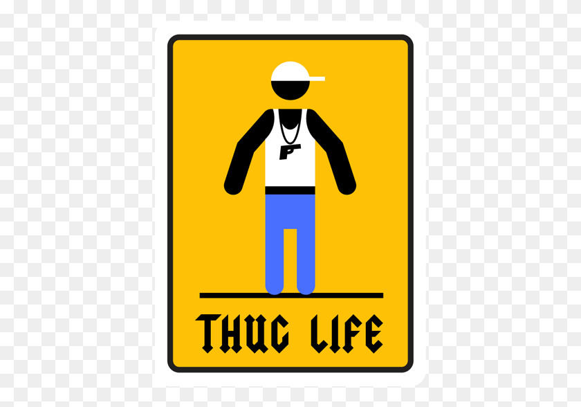 528x528 Stickers - Thug Life PNG