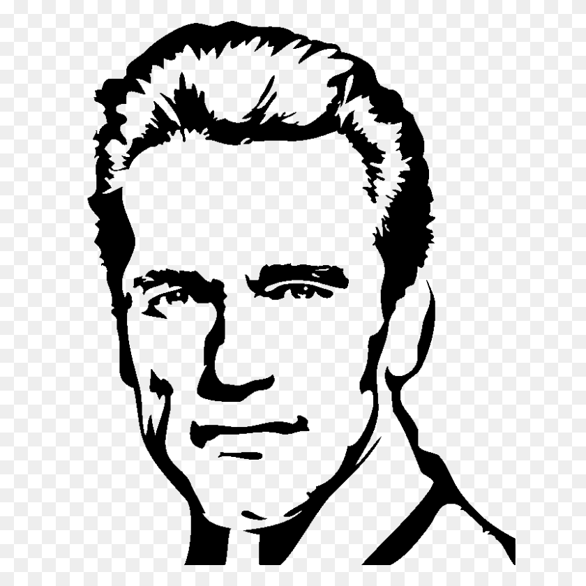 800x800 Stickers Muraux - Arnold Schwarzenegger PNG