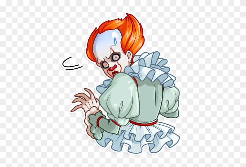 512x512 Stickers Set For Telegram - Pennywise PNG