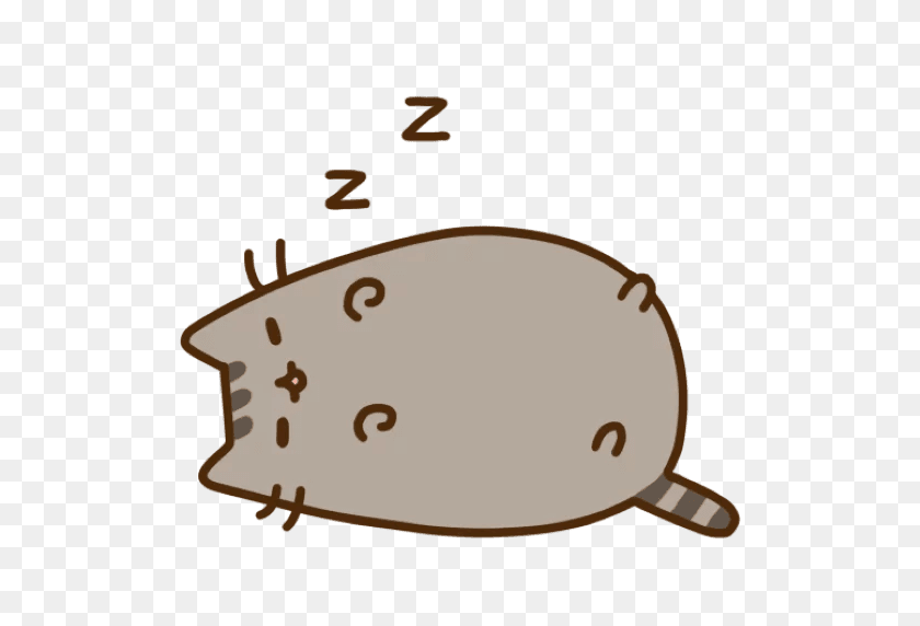 512x512 Stickers Set For Telegram - Pusheen PNG