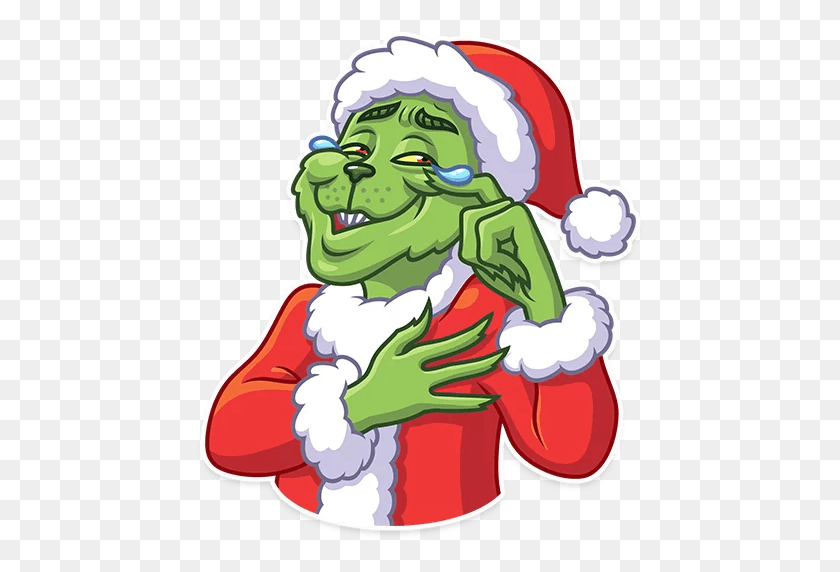 512x512 Stickers Set For Telegram - Grinch PNG