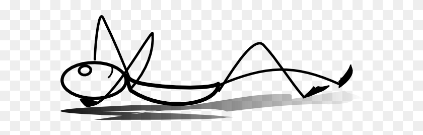 600x208 Stickman Sleeping Png Clip Arts For Web - Sleep Clipart Black And White