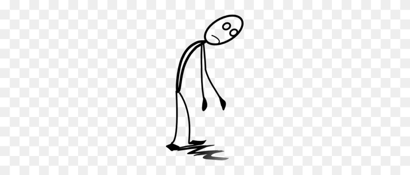 159x299 Stickman Tired Png, Clip Art For Web - Sick Computer Clipart