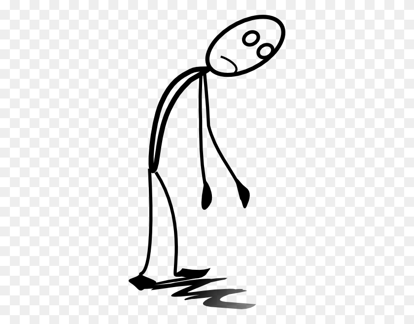 318x598 Stickman Tired Png Clip Arts For Web - Tired PNG