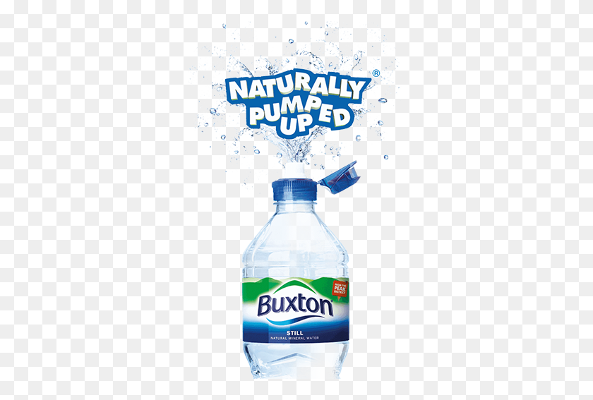 307x507 Agua Mineral Natural Sin Gas Y Con Gas Buxton Water - Botella De Agua Png