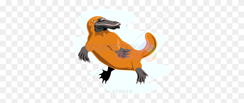 340x294 Stock Illustration Of Old Fashioned Cartoon Rendition Of Platypus - Platypus PNG