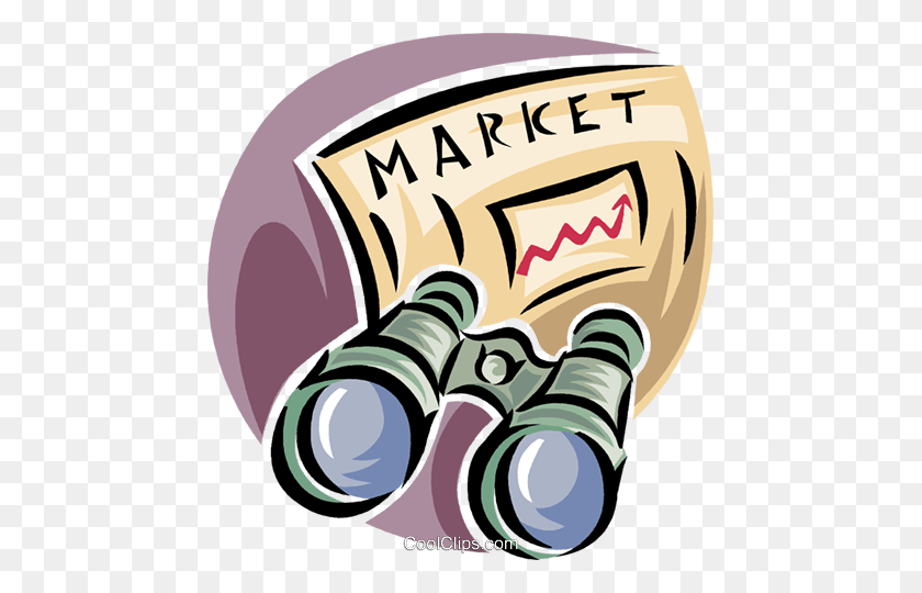 461x480 Stock Market Outlook Royalty Free Vector Clip Art Illustration - Outlook Clipart