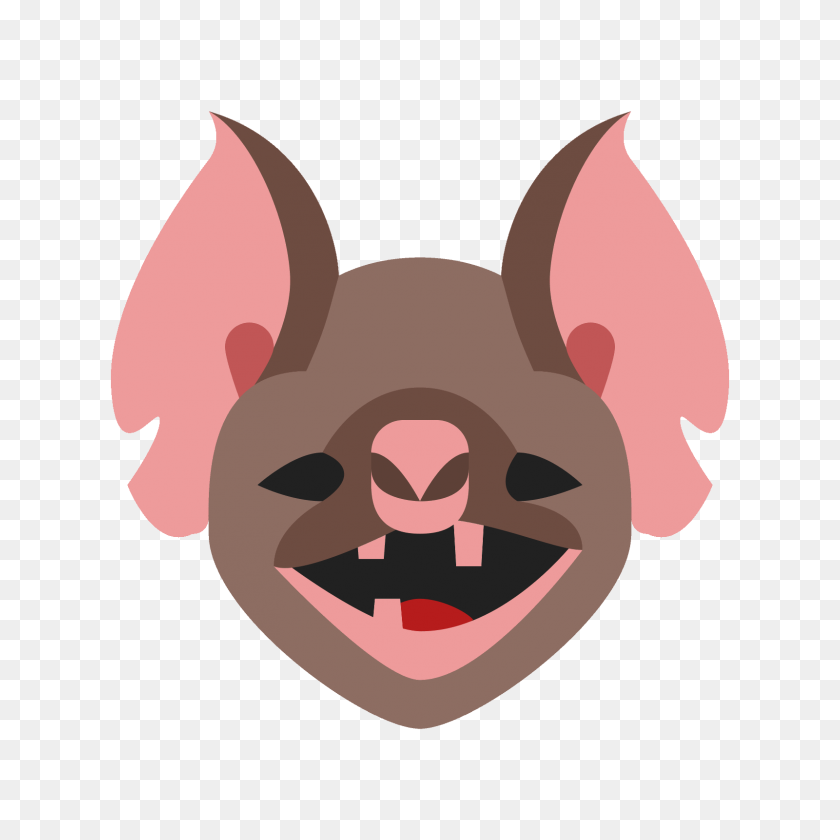 1600x1600 Stoned Bat Icon - Monster Mouth PNG