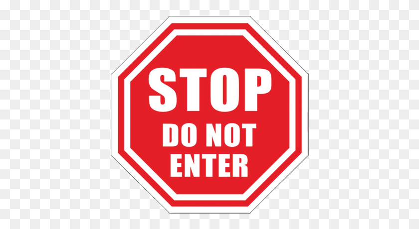 400x400 Stop - Do Not Enter Sign PNG