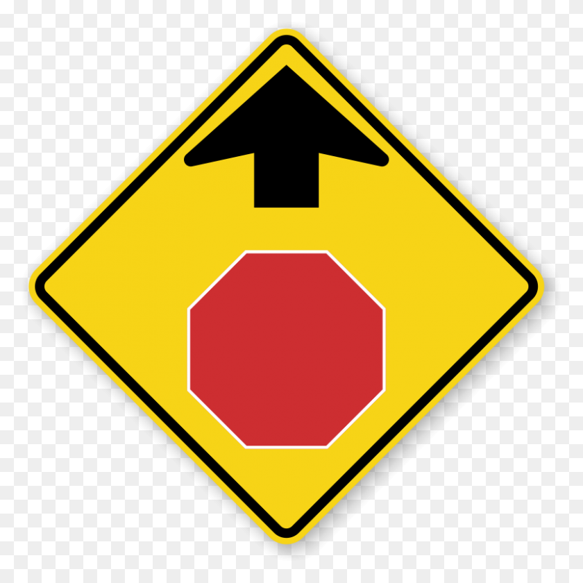800x800 Stop Ahead Signs Signal Ahead Signs - Yield Sign PNG