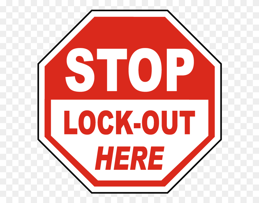 600x600 Этикетка Stop Lock Out - Lockout Tagout Clipart