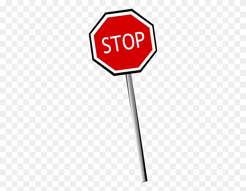 234x594 Stop Sign Clip Art - Quit Clipart