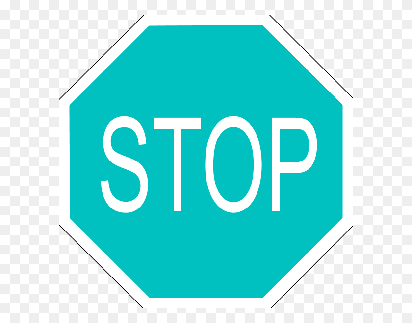 600x600 Stop Sign Clip Art - Stop Hand Clipart