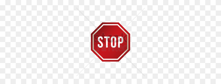 260x260 Stop Sign Clipart - Stop Sign PNG