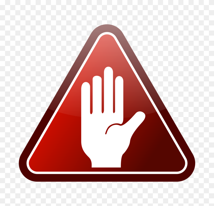 750x750 Stop Sign Computer Icons Traffic Sign Gesture - Stop Hand Clipart