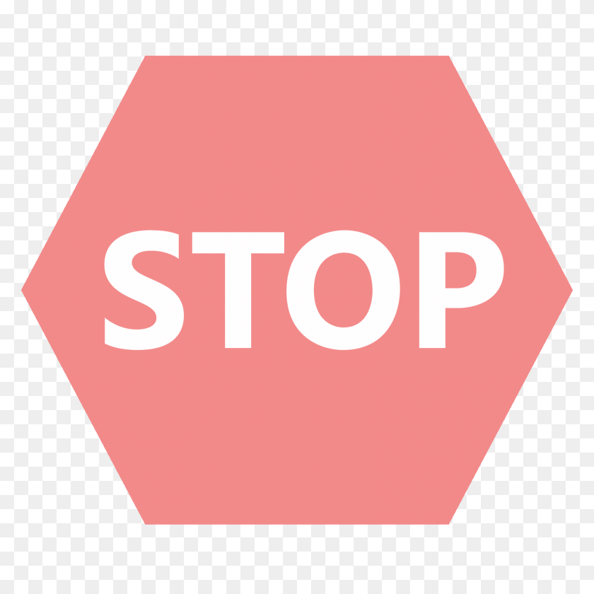 1600x1600 Icono De La Señal De Stop - Señal De Stop Png