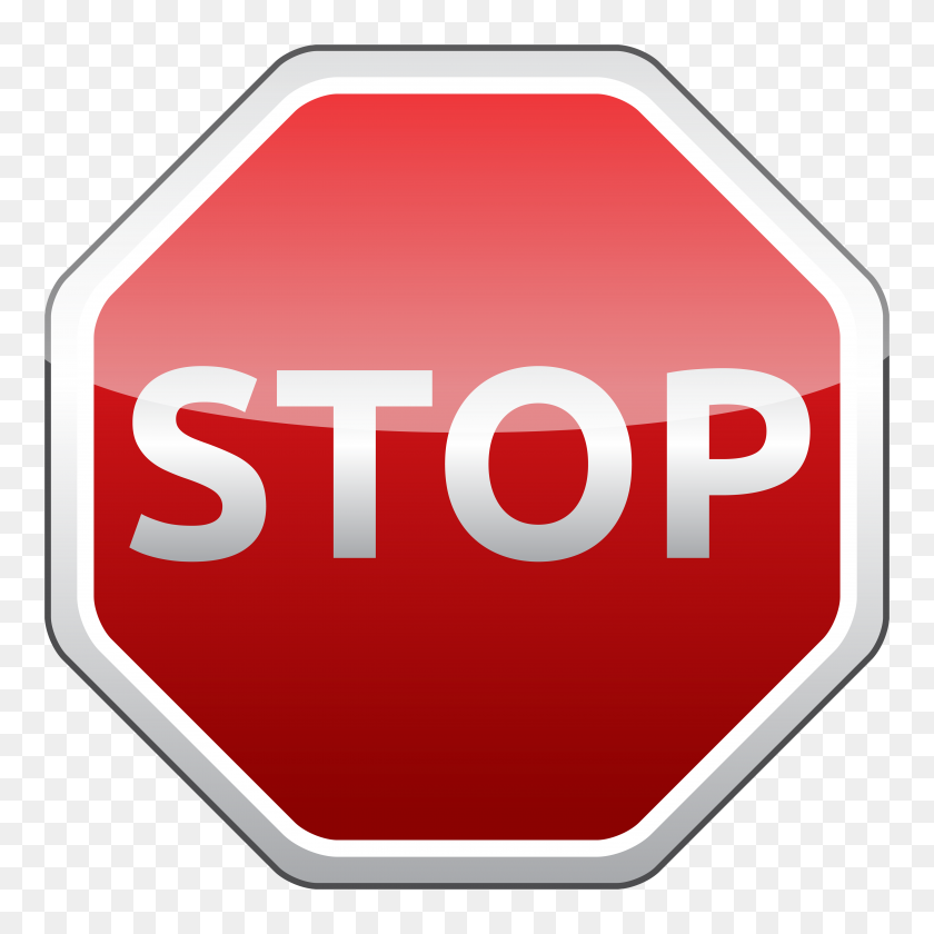 5000x5000 Stop Sign Png Clipart - Sign Clipart