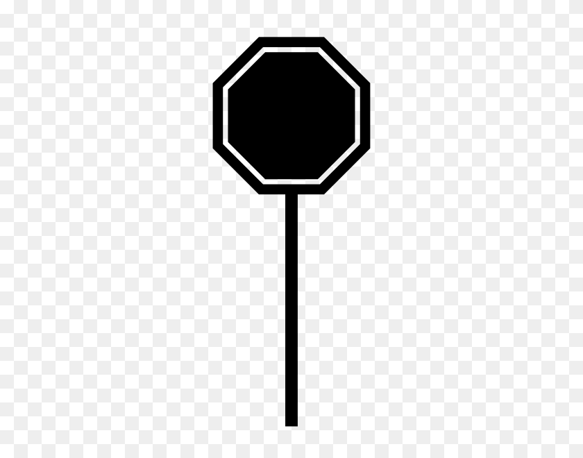 600x600 Stop Sign Rubber Stamp Stampmore - Stop Sign Clip Art Black And White