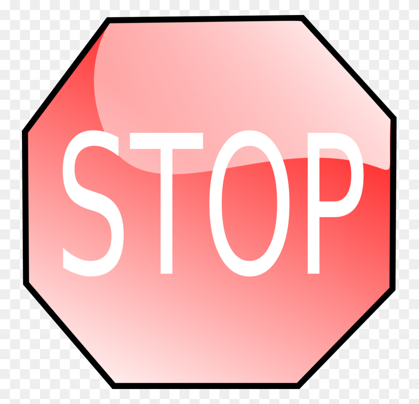 751x750 Señal De Stop Símbolo Logotipo De La Señal De Tráfico - Detener De Imágenes Prediseñadas