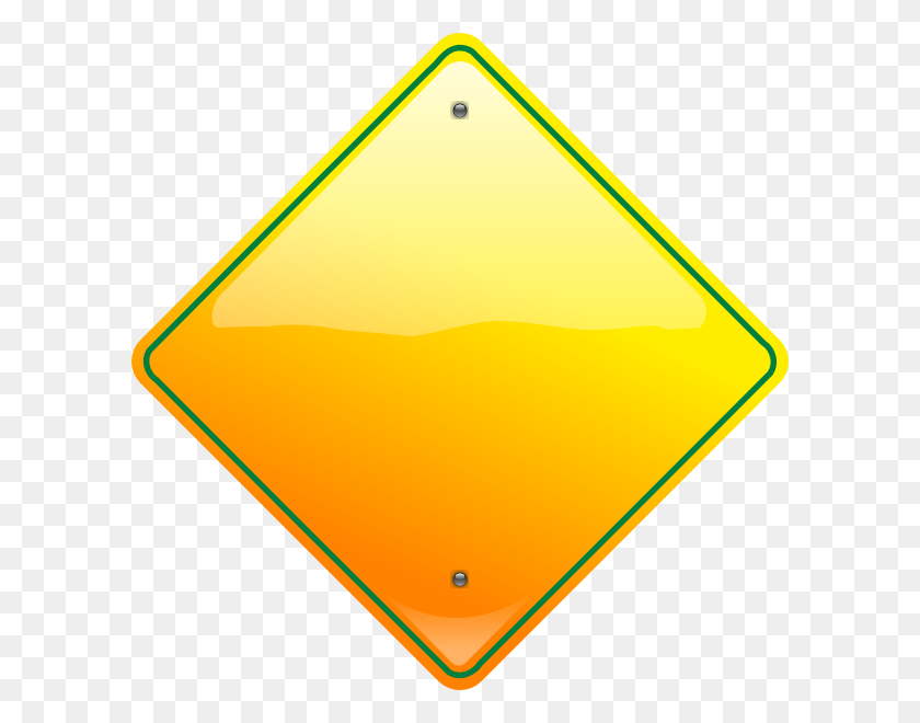 600x600 Stop Sign Yellow Clip Art - Yield Sign PNG