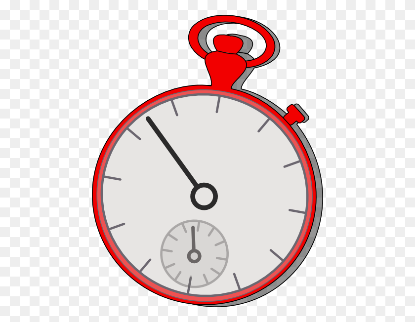 468x592 Stop Watch Red Clip Art - Science Tools Clipart