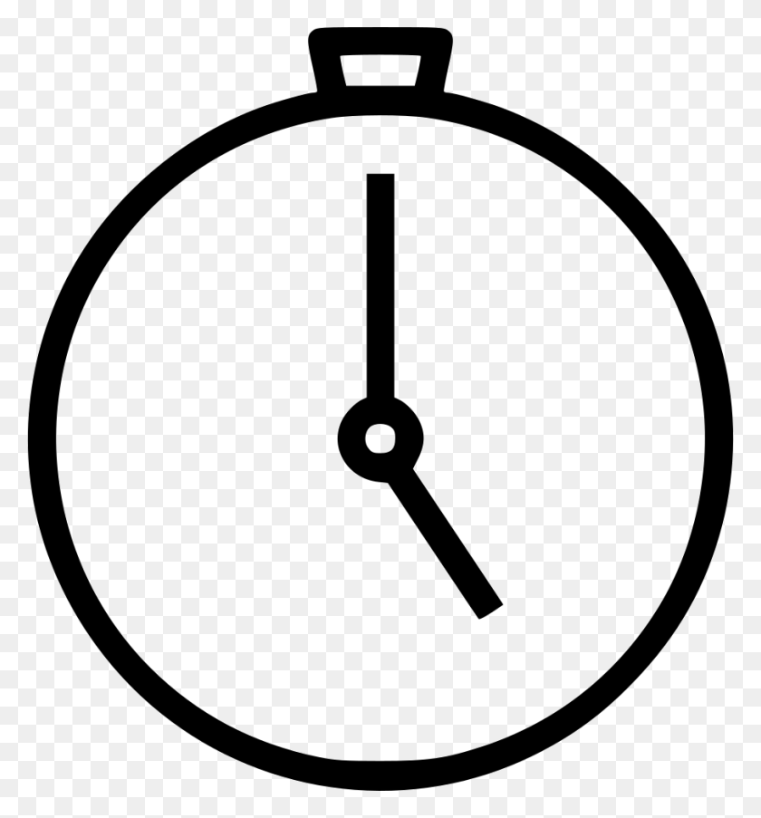 906x980 Stop Watch Timer Clock Png Icon Free Download - Stop Watch Clip Art
