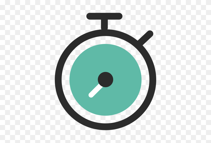 512x512 Stopwatch Colored Stroke Icon - Stopwatch PNG