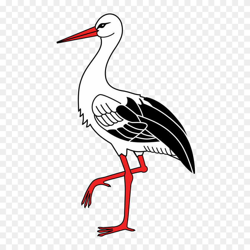 2000x2000 Stork Bird Clip Art - Crane Bird Clipart