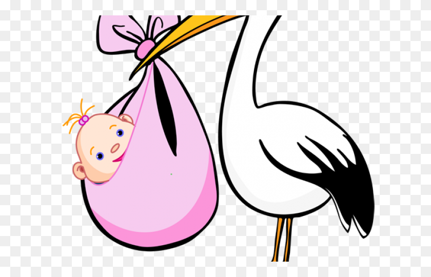 640x480 Stork Clipart Baby Card - Stork Clipart