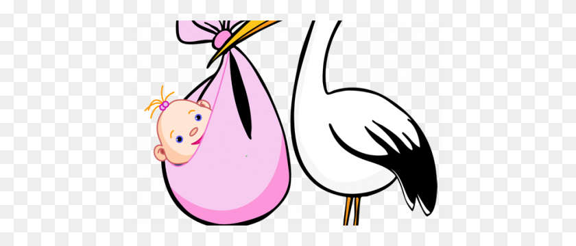 450x300 Stork Clipart Pink Stork - Baby Flamingo Clipart
