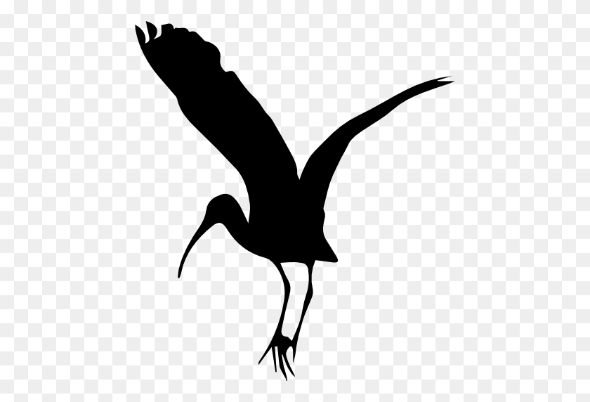 512x512 Stork, Flying Icon - Flying Stork Clipart