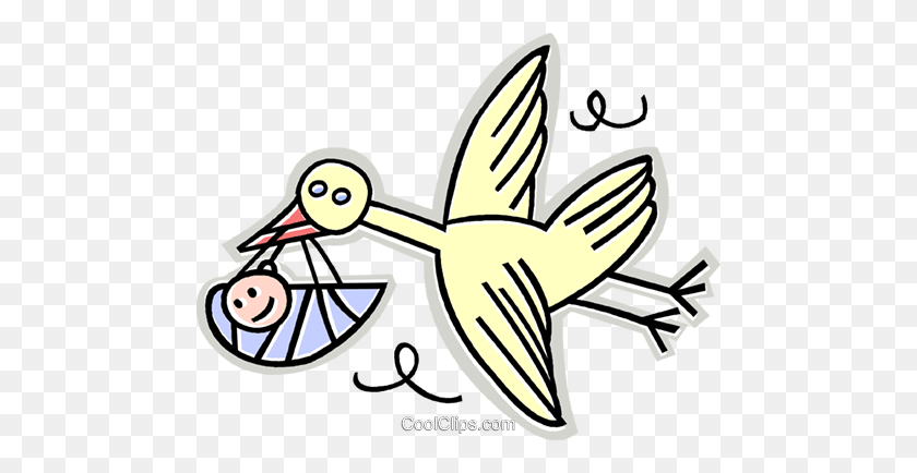 Stork Delivering Baby | Baby clip art, Baby clips, Stork
