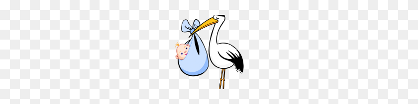 150x150 Stork With Baby Clipart Free Clip Art For Birth Announcements Blue - Baby In Blanket Clipart
