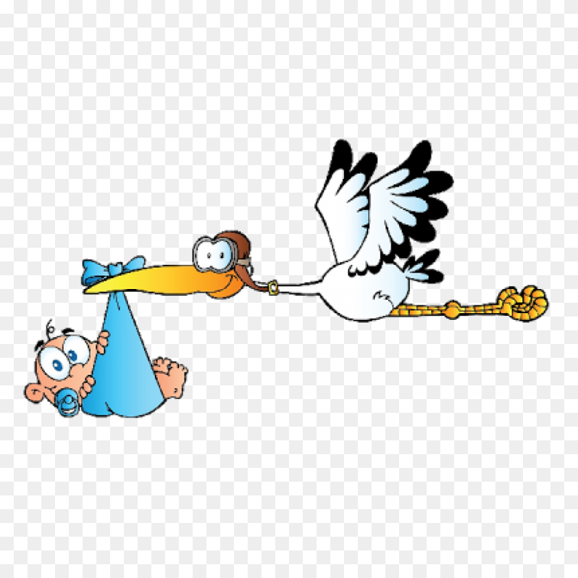 1024x1024 Stork With Baby Clipart Free Clipart Download - Vintage Baby Clipart