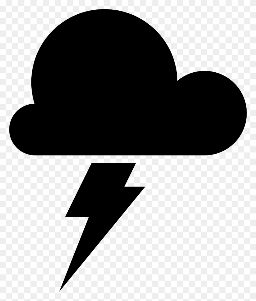 824x980 Storm Weather Symbol Of A Dark Cloud With A Lightning Bolt Png - Dark Cloud PNG