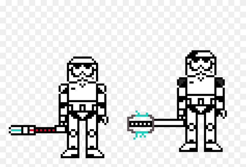1100x720 Stormtrooper And Stormtrooper Executioner Pixel Art Maker - Stormtrooper PNG