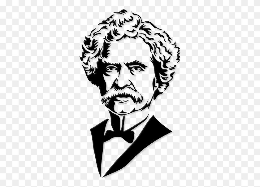325x544 Storytelling Tip Cross Out The Wrong Words - Mark Twain Clipart