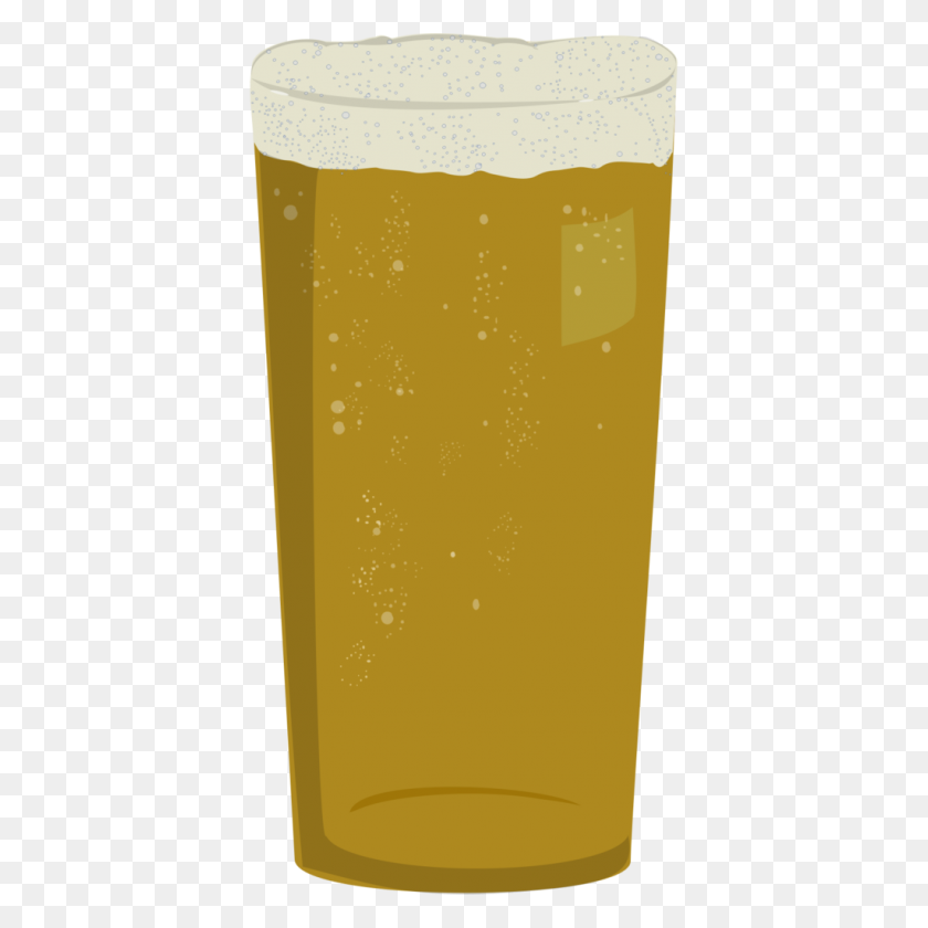 1024x1024 Straight Beer Glass - Beer Mug PNG