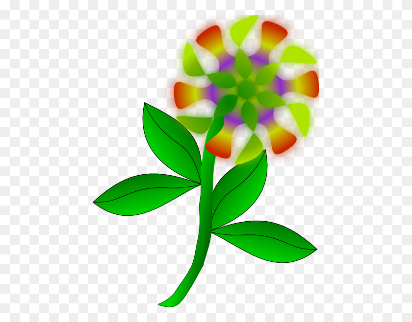 462x598 Strange Flower Clip Art Free Vector - Thank You Flowers Clipart
