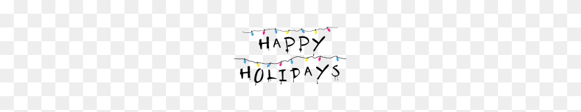 190x103 Stranger Things Happy Holidays - Happy Holidays PNG