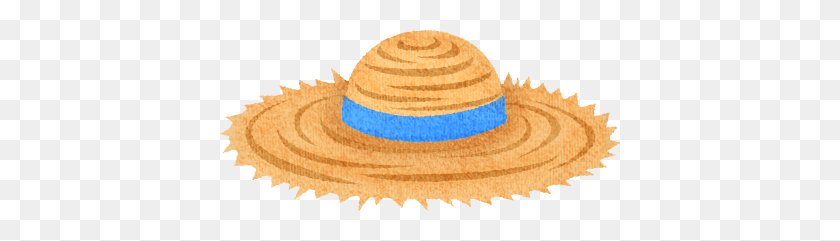 400x181 Straw Hat Free Clipart Illustrations - Straw Hat PNG