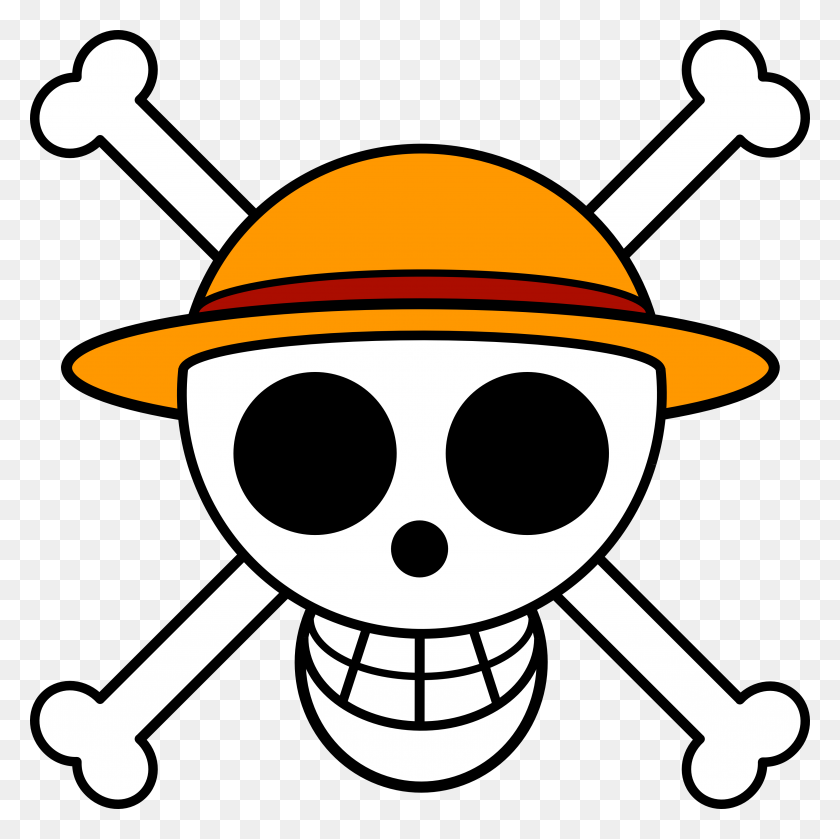 4000x4000 Straw Hat Pirates - Jolly Roger PNG