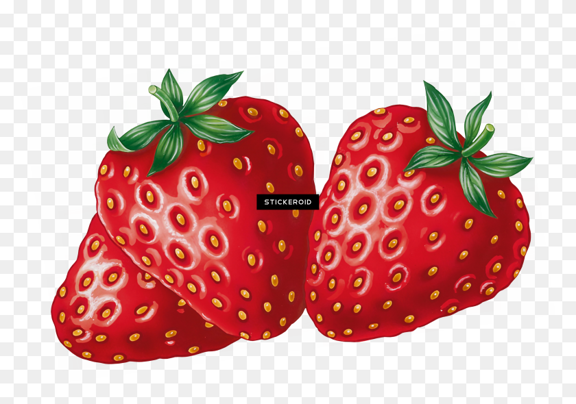 3089x2100 Strawberry - Strawberries PNG