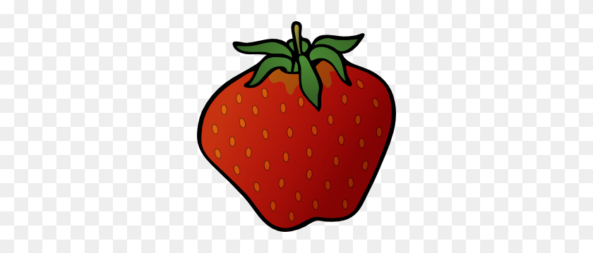 282x299 Strawberry Clip Art - Strawberry Plant Clipart