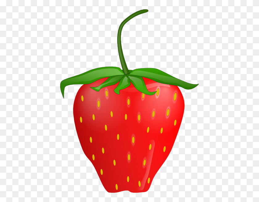 450x595 Strawberry Clip Art Free Vector - Strawberry Clipart