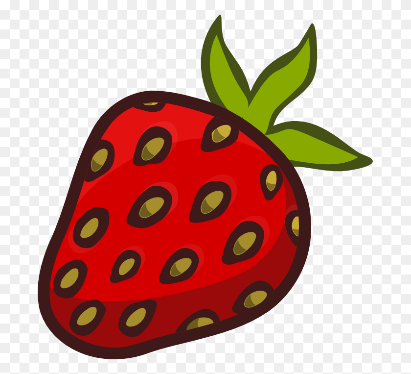 685x703 Strawberry Clipart Strawberry Fruit Clip Art Clipartandscrap - Strawberry Clipart Black And White