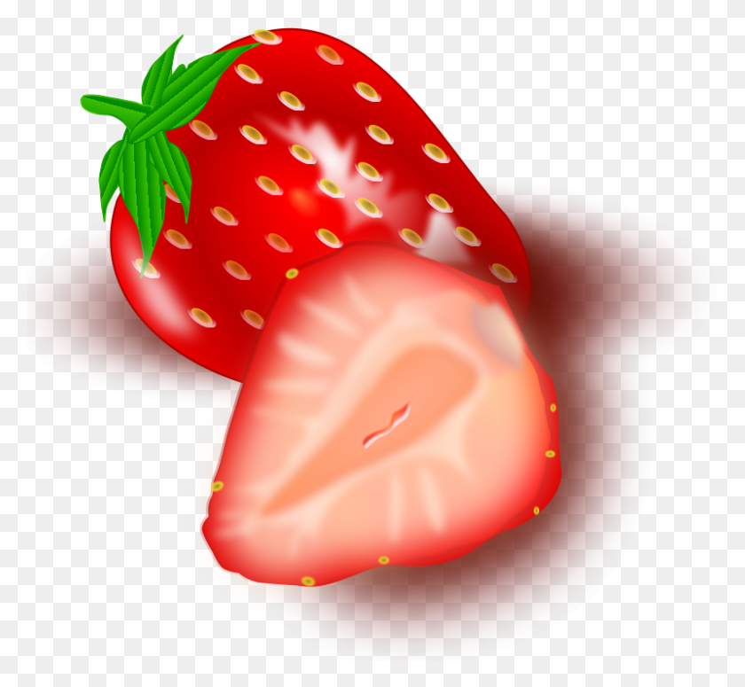 799x733 Strawberry Clipart Transparent Background - Strawberry PNG